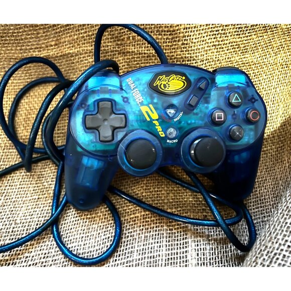 Mad Catz Dual Force Pro 2 Playstation 2 Controller with Wired Attachment Tested - Picture 1 of 5
